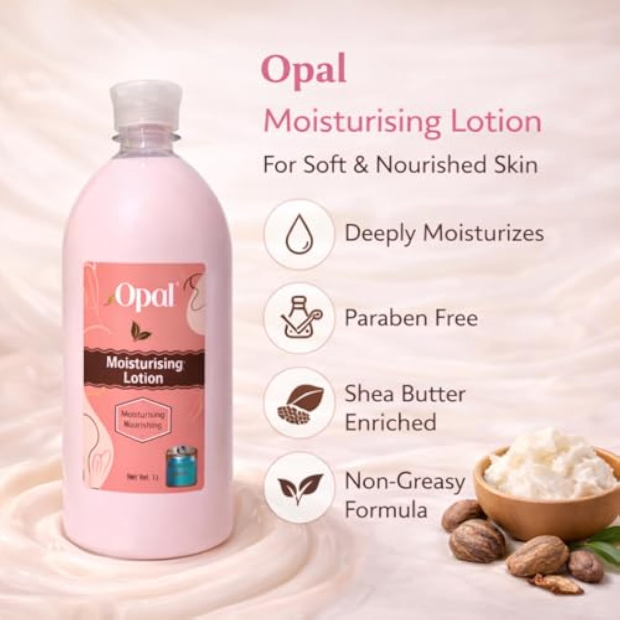 Moisturising Lotion 1 Litre, Deep Moisture for Dry Skin