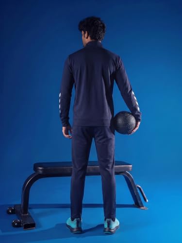 Image of hummel Promo Men's All weather Regular Fit Track Suit with Zipper and Pockets Comfortable Breathable Stretchable Soft Fabric For Everyday Use Ideal for Gym Training or Running Loungwear