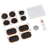 ディーアールシー(DRC) コールドパッチ 8枚入 ヤスリ/接着材/収納ケース付き パンク修理キット タイヤチューブ 携行品 F5651(旧品番:D43-02-110) ダートフリーク DIRTFREAK