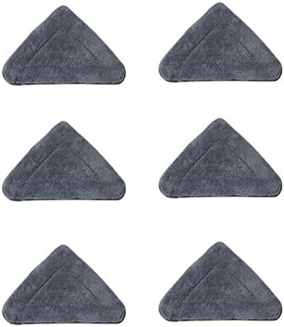 360° Rotatable Adjustable Cleaning Mop, Elescopic Triangular Mop 360 Degrees Rotatable, Reusable Spin Mop Triangle Cleaning Mop, Home Hardwood Floor Mop for Wall Ceiling Window (6PCS Relacement Pads)