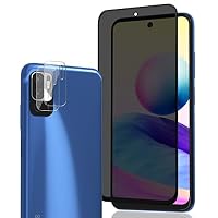 AnnhanT Vetro Temperato per Redmi Note 10 5G/POCO M3 Pro 5G. Privacy Pellicola Protettiva x1 + Redmi Note 10 5G/POCO M3 Pro 5G Pellicola Fotocamera x2 - Vetro Temperato per Redmi Note