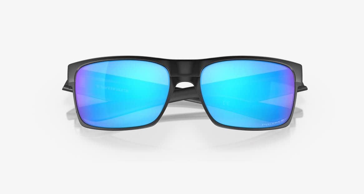 Oakley Twoface Sunglasses Matte Black with Prizm Sapphire Polarized Lens 60mm