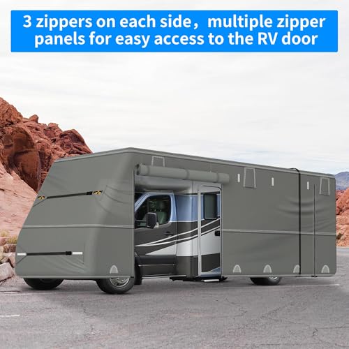 Weize RCA-1304-S Class C Rv Cover, Durable Camper Cover Heavy Duty Windproof Waterproof Winter Breathable Fabric thumb #6