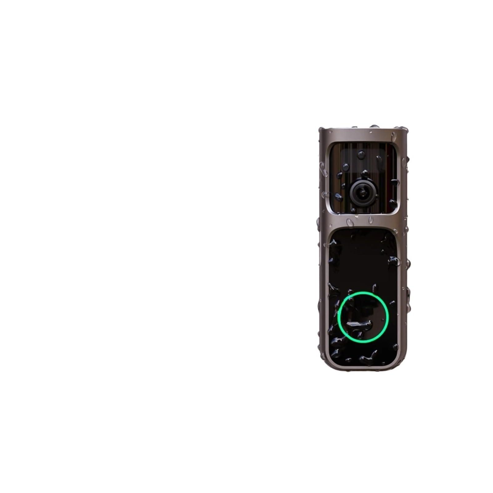 Sonnette vidéo 2k 3 avec Carillon, lentille Fisheye, détection de Paquet(Kit add 128G SD,US Plug)