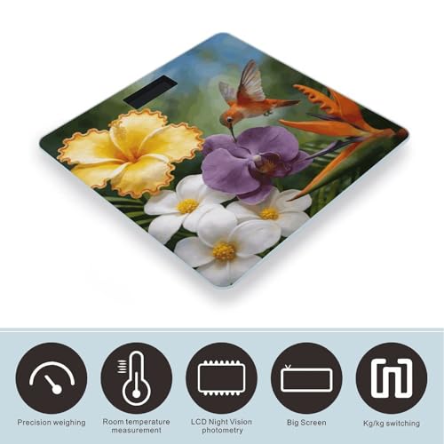 Báscula digital con pantalla LCD y cinta métrica miniatura 3