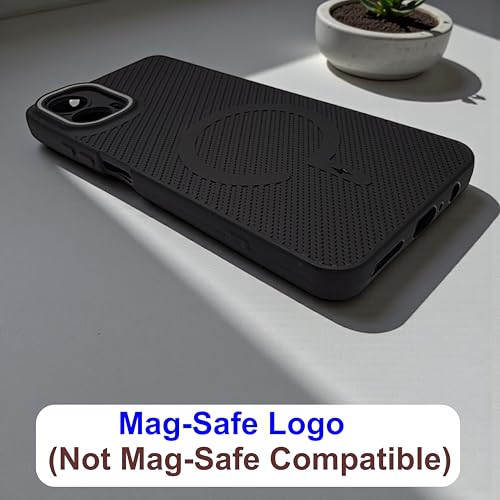 Image of SBMS Back Cover for Motorola G34 5G / Moto G45 5G Soft Matte Silicone Cover with Slim Fit | Mag-Safe Logo (Not Mag-Safe Compatible) | Shockproof | Camera Protection Bumper Case for Moto G34 (Black)