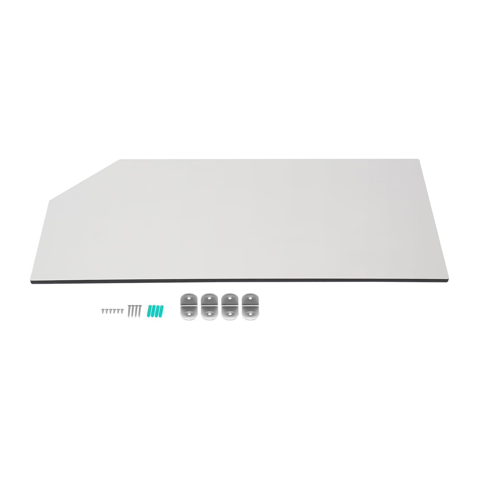Paroi de séparation pour urinoir - 40 x 90 cm - Angle oblique - Pare-vue - Pare-vue pour toilettes publiques - Laminés compacts haute densité - Gris clair
