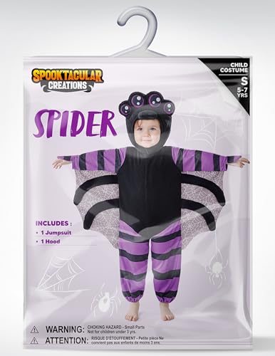 Disfraz infantil de araña para Halloween para niños miniatura 6