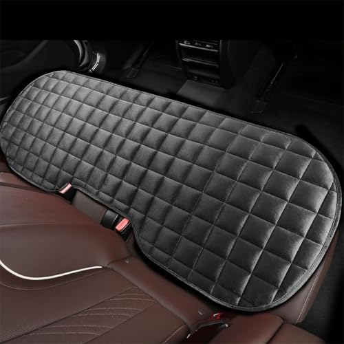 Image of Breathable Car Seat Cushion Cover Set with Memory Foam Padding & Storage Pouch - Universal Anti-Slip Front and Rear Seat Protector Mat for Cars, SUVs and Sedans (Black Combo)