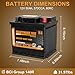 1AUTODEPOT BCI Group 140R Car Battery, 12V 50Ah Automotive Battery Premium Maintenance Free AGM Batteries, 570CCA, 80RC, 36 Months Warranty