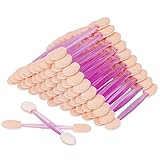 Akstore 200PCS Disposable Dual Sides Eye Shadow Sponge Applicator Eyeshadow Brushes Makeup Brush (Purple)