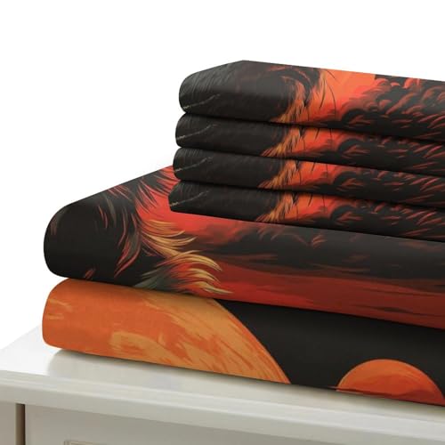 Parure de lit 200x200 microfibre douce anti-glisse à zip - 6