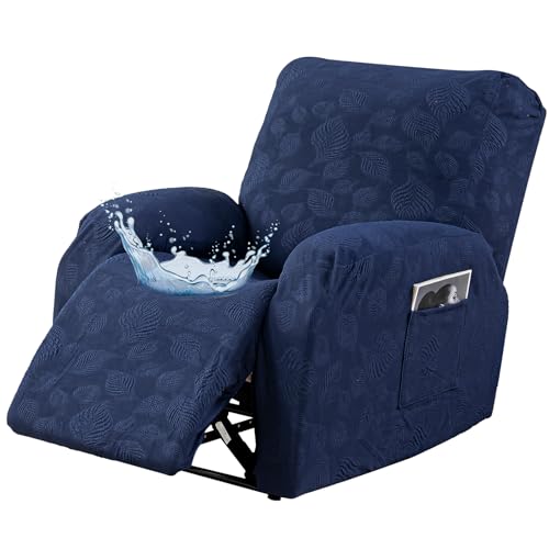 Gennia Waterproof Recliner Sofa Cover Chair Cover 1-Seat (Navy Blue)