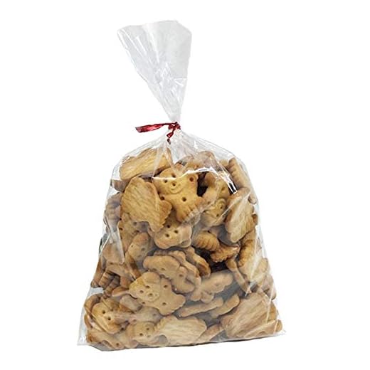 100 Pcs 10 in x 6 in Clear Flat Cello Cellophane Treat Bags Good for Bakery, Cookies, Candies ,Dessert(by Brandon)1.4mil.Give Metallic Twist Ties!
