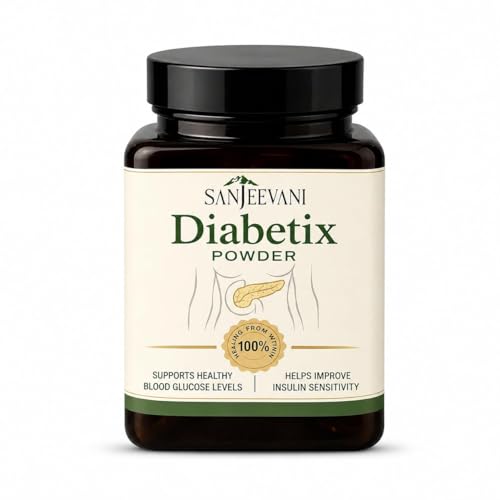 Image of DIABETIX POWDER Blood Sugar Support Powder Natural Glucose Management & Energy Booster | 100% Herbal Formula for Daily Wellness pack of 2