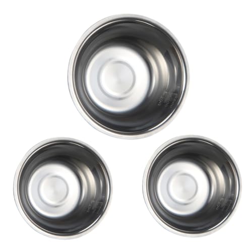 HOLIDYOYO 3pezzi Ciotola da Cucina in Acciaio Contenitore per Zuppa Ciotola da Forno Calibratura Forniture Cucina