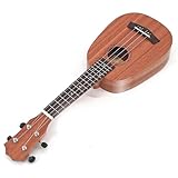 Ce ukulélé est fabriqué en acajou massif, son temps de maintien est plus long. Cela rend le son plus chaud, plus propre et plus pur.