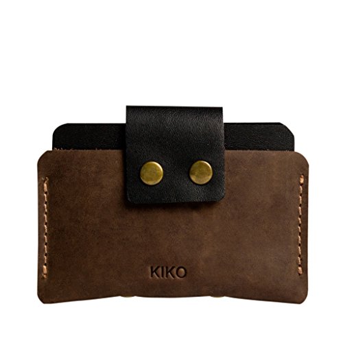 Kiko Leather Mens Card Case, Brown