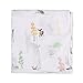 Little Jump 3 Pack Muslin Swaddle Blankets Solid Colors, Large 47 x 47 inches Muslin Blankets for Girls & Boys, Baby Receiving Swaddles, Newborn Gifts (Fox & Deer)