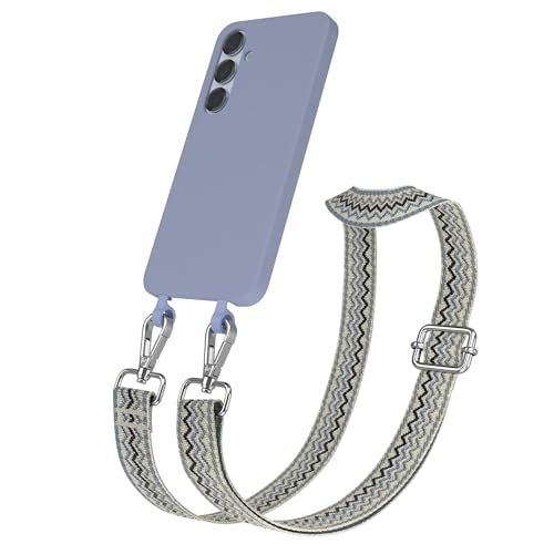 Coque en silicone beige bleu métallique argent Galaxy S25 Plus pour vos sorties