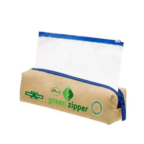 GONATURS Greenzipper Ziplock Seal Storage Bags for Freezer,Refrigerator,Food,Vegetable,Fruits,Snacks,Jewellery,Kitchen Zip Lock Pouches,Reusable,Washable (15 Bags in one Pouch) (Small)(Plastic)