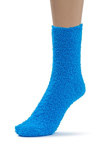 Image of Silky Toes Soft Fuzzy Socks for Women, Warm Fluffy Christmas Gift Socks in Matching Pouch for Sleeping Slipper House Socks