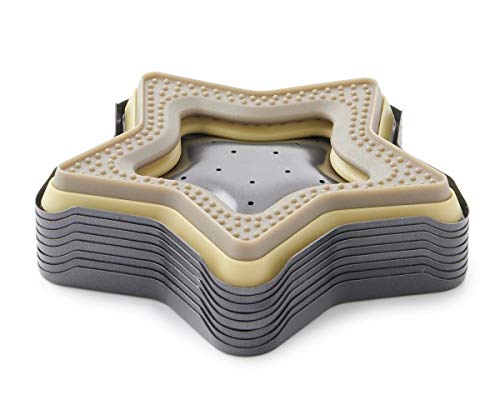 Betty BossiPastry Star Cookie Cutter - Dough Mould Set for Making Doughnuts and Ravioli