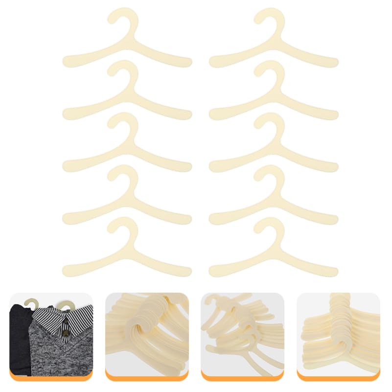 BESTonZON 10 pièces Cintres Plastique pour Animaux de Compagnie Ensemble de Cintres pour Vêtements Chien et Costumes et Vêtements Animaux – Image 6