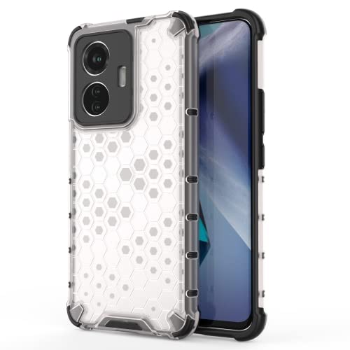 Image of Prime Retail Hard PC Back Case Cover for Vivo T1 44W 5G Anti Slip Ultra Thin Shockproof Reinforced Corners (Transparent)