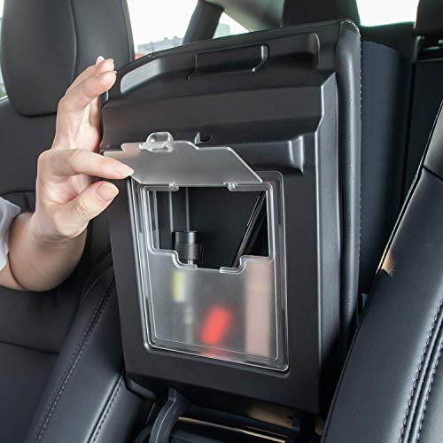 AKDSteel Central Control Armrest Box Storage Box Center Console Organizer Armrest Hidden Storage Box for T-esla Model 3 for Automotive Parts Accessories