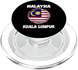 Photo Gallery souvenir retrò della bandiera malese di kuala lumpur malesia popsockets popgrip per magsafe Photo Gallery souvenir retrò della bandiera malese di kuala lumpur malesia popsockets popgrip per magsafe