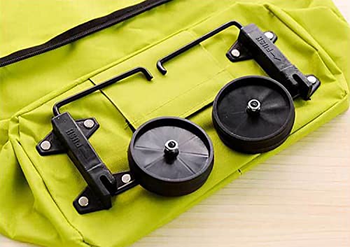 MFLASMF Wiederverwendbare und praktische Einkaufstasche auf Rädern, Faltbare Einkaufstasche, tragbare Faltbare Trolley… – Bild 6