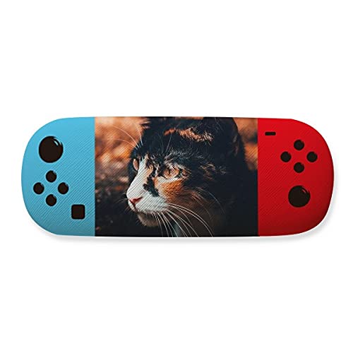 Étui de rangement à lunettes chat marron contre rayures et chocs