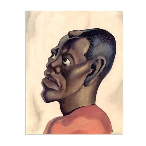 Thomas Hart Benton Tête nègre impression sur toile 50x40cm reproduction peinture pour salon
