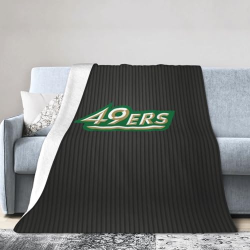 Charlotte 49ers Original Fleece Blanket, Very Soft Microfiber Flannel Blanket for Couch Warm and Cozy for All Seasons