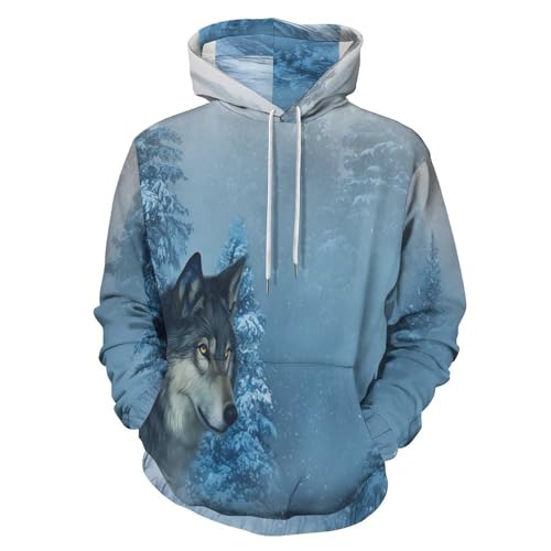 Sweat loup homme imprimé 3D le cadeau fantaisie parfait pour l'hiver