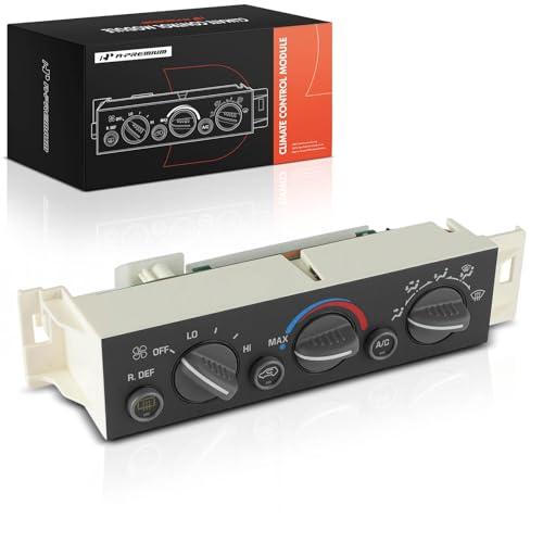 A-Premium A/C Heater Climate Control Panel Module w/Rear Window Defogger Compatible with Chevy, Cadillac & GMC Vehicles - C1500, C2500, C3500, K1500, K2500, K3500, Escalade, Tahoe, Yukon - 1996-2000