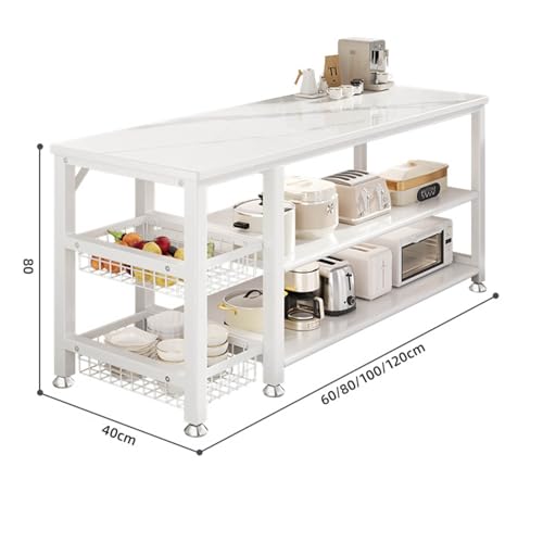 Armario de cocina moderno de 3 capas para microondas y despensa 3