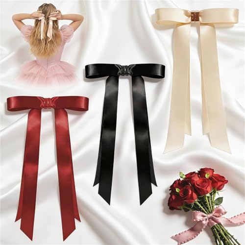 Pinces à cheveux magnétiques à nœud - Set de 3 pinces élégantes anti-glisse