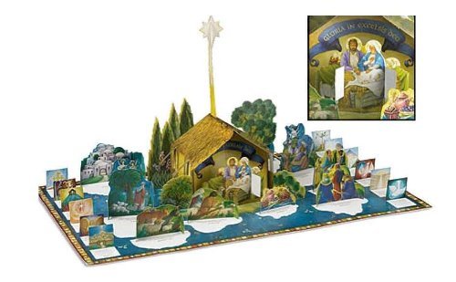 O' Little Town of Bethlehem Nativity Scene 3D Pop Up Christmas Advent Calendar