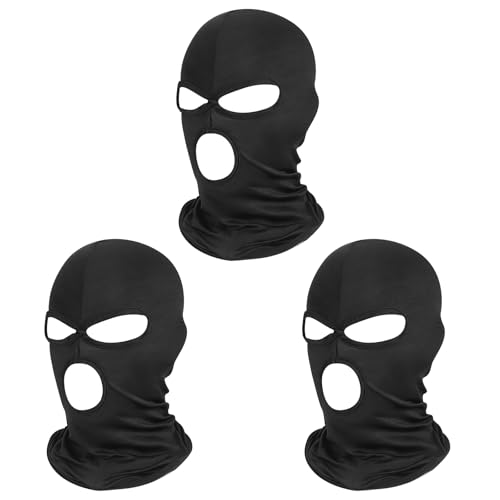 Image of Pukavt 3 Hole Balaclava Ski Mask for Men Women, Thin Full Face Mask