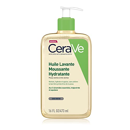 CeraVe Huile de Douche Lavante à l'Acide Hyaluronique pour Peaux Normales à Très Sèches, à Tendance Atopique 473 ml Cover