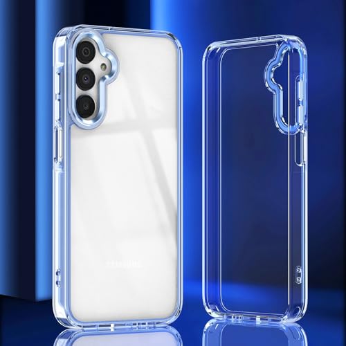 Étui de protection Samsung A06 bleu coque transparente pour le quotidien