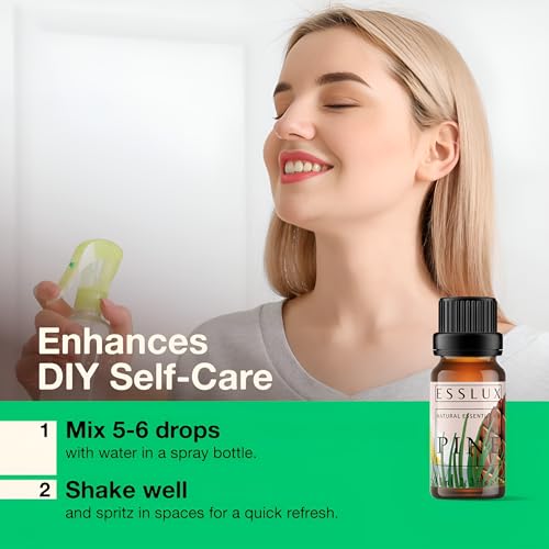 Image of Esslux Pine Essential Oil for Diffuser - 100% Pure & Natural | Invigorating Fall Pine Aroma for Candle Making, Soap Making & DIY Projects | Perfect for Aromatherapy & Refreshing Spaces, 30 ML