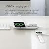 Belkin 2-in-1 Wireless Charging Pad w/ Qi2 15W + Additional USB-C Port - MagSafe-Compatible Charger, Charging Station for iPhone 16 & 15 Series, Samsung Galaxy S25 Series, AirPods, More - White
