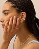 PAVOI Rhodium Plated Chunky Ear Cuff Earrings for Women - Bold Cuff Statement #3