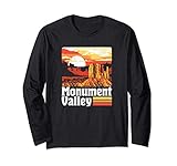 monument valley vintage sunset 80s retro distressed maglia a manica