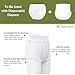 Florith Adult Diaper Cover Plastic Pants, Washable Reusable Waterproof Underwear, Rubber Pants for Adults with Leak Protection, Adjustable Briefs for Incontinence Care​ (White, Large)