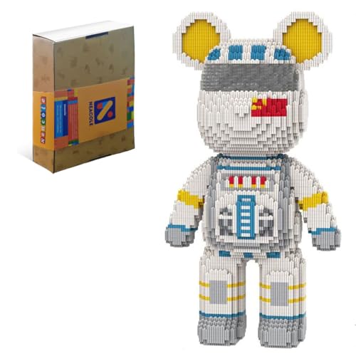 Neacole Bloques de construcción de oso (7220 unidades) 43/46 cm, bloques de construcción de animales micro 3D para adultos y niños, decoración del hogar y la oficina, regalos de cumpleaños y día de