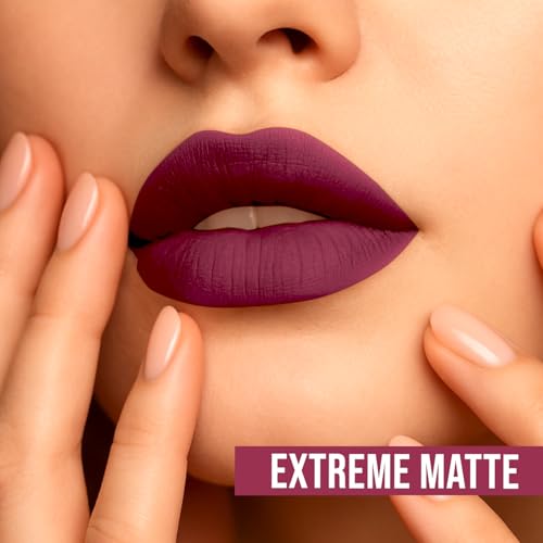 Image of Lightweight Liquid Lipstick - Highly Pigmented, Non-Drying Formula for Bold & Beautiful Lips 3.8g (PINK VIOLET)